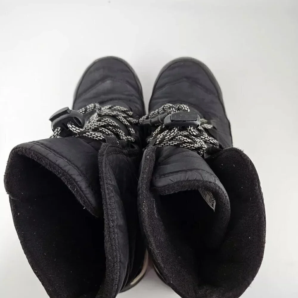 Sorel Whitney II Black Leather Waterproof Winter Boot Women 5 US